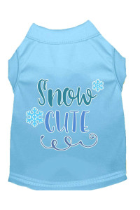 Mirage Pet Products Snow cute Screen Print Dog Shirt Baby Blue Sm