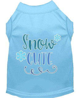 Mirage Pet Products Snow cute Screen Print Dog Shirt Baby Blue Sm