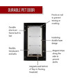 Endura Flap Pet Door for Doors Single Flap | Extra Insulated & Cold Weather Dog Door | Aluminum Pet Door | Indoor or Outdoor | Easy to Install | Small, Medium, Large, Extra Large | White, Tan, Black