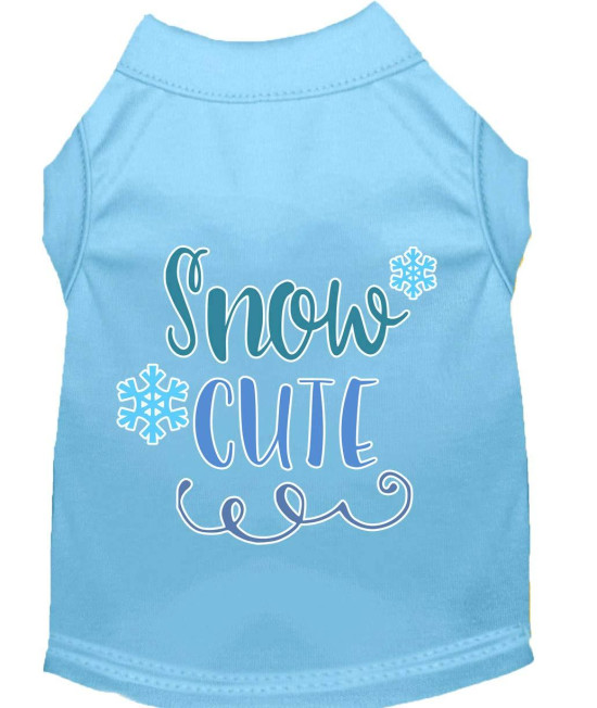 Mirage Pet Products Snow cute Screen Print Dog Shirt Baby Blue