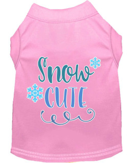 Mirage Pet Products Snow cute Screen Print Dog Shirt Light Pink Med