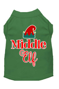 Mirage Pet Products Middle Elf Screen Print Dog Shirt green XS