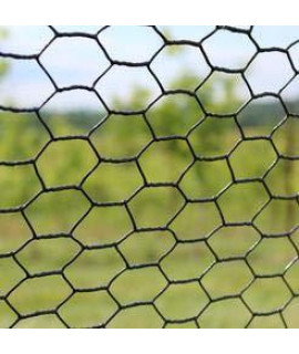 Easypetfence 3' X 150' Steel Hex Web Black PVC Coated Dog Fence