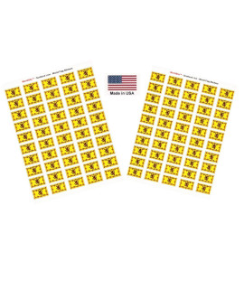 Made in USA 100 country Flag 15 x 1 Self Adhesive World Flag Scrapbook Stickers, Two Sheets of 50, 100 International Sticker Decal Flags Total (Scotland Lion)