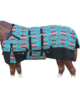 80" Hilason 1200D Winter Waterproof Horse Blanket Belly Wrap Turquoise 80 in