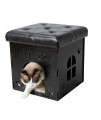 Pet Life cat House Furniture Bench, Black