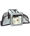 Pet Life A capacious Dual-Expandable Wire Folding Lightweight collapsible Travel Pet Dog crate