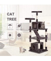 BestPet Cat Tree Tower Condo,Modern Indoor Multi-Level Plush Cat Activity Center with Scratching Post and Ladder,64"