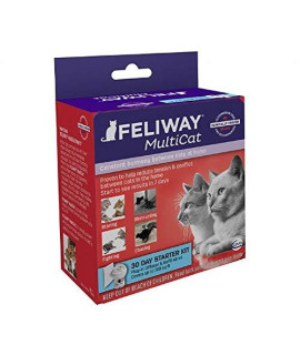 FELIWAY MultiCat Starter Kit for Cats (Diffuser and 48 ml Vial) (Premium pack)