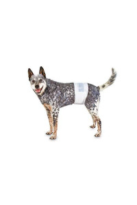 So Phresh Comfort Dry Disposable Male Dog Wraps, Count of 12, Medium, Off-White