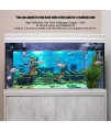 Undersea City Ruins Aquarium Poster, PVC Coral Aquarium Background Underwater Poster Fish Tank Wall Decorations Sticker(9150cm)
