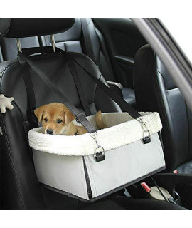 Dog Booster Seats, MASO Portable Travel Pet Car Seat Carrier with Seat Belt for Under 5KG Pet