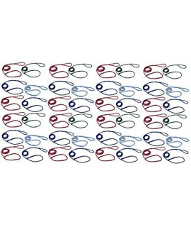 MPP Braided Poly Dog Control Slip Leads Assorted Color Vet Rescue Kennel Bulk Packs (48 Leads)