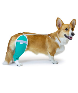 After Surgery Wear Hip And Thigh Wound Protective Sleeve For Dogs Dog Recovery Sleeve Recommended By Vets Worldwide (Medium - Short Sleeve, Teal Green)