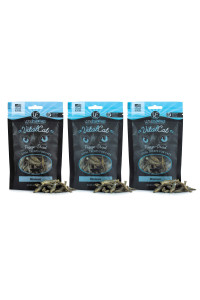 Vital Cat Vital Essentials Minnows Freeze-Dried Cat Treats - All Natural Raw Treat - Made & Sourced in USA - Grain Free - 0.5 oz Resealable Pouch - 3 Pack