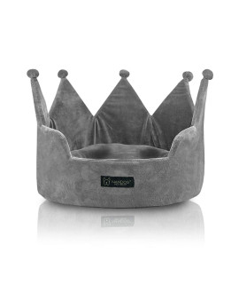 NANDOG Crown Collection Dog and Cat Bed (Grey)