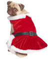 Parisian Pet Dog Cat Pet Xmas Holiday Christmas Mrs Claus Winter Dress, XL