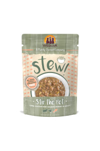 Weruva Classic Cat Stews!, Stir The Pot with Lamb, Chicken & Salmon in Gravy, 3oz Pouch (Pack of 12)