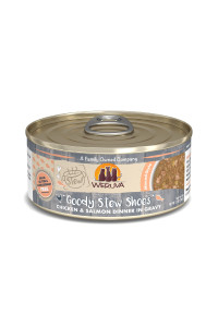 Weruva Classic Cat Stews!, Goody Stew Shoes with Chicken & Salmon in Gravy, 5.5oz Can (Pack of 8)