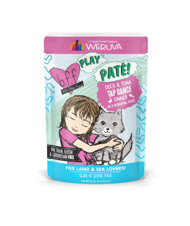 B.F.F. PLAY - Best Feline Friend PatLovers, Aw Yeah!, Duck & Tuna Tap Dance with Duck & Tuna, 3oz Pouch (Pack of 12)