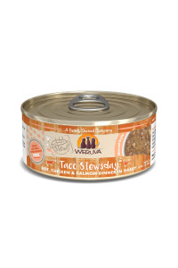 Weruva Classic Cat Stews!, Taco Stewsday with Beef, Chicken & Salmon in Gravy, 5.5oz Can (Pack of 8)