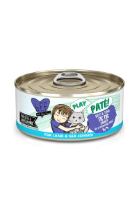 Weruva B.F.F. Play - Best Feline Friend PatLovers, Aw Yeah!, Beef & Tuna Tic TOC with Beef & Tuna, 5.5oz Can (Pack of 8)