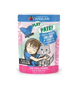 Weruva B.F.F. Play - Best Feline Friend PatLovers, Aw Yeah!, Tuna & Chicken Chill Out with Tuna & Chicken, 3oz Pouch (Pack of 12)