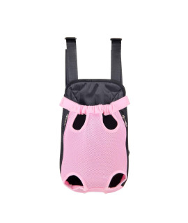 Dog carrier Pink Legs Out Front Pet carrier Backpack comfortable Puppy Bag with Shoulder Strap and Sling for Travel Hiking camping Outdoor