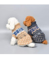 Olwen Shop Dog Coats & Jackets - Colors Christmas Winter Dog Coat Clothes Warm Soft Knitting Pet Dog Vest Sweater for Small Medium Dogs Classic Pattern 1 PCs