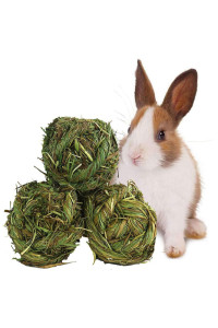 Rabbit chew Ball Timothy grass grinding Small Animal Activity Play chew Toys for Bunny Rabbits Hamster guinea Pigs gerbils