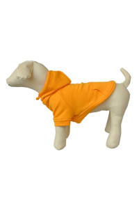 Lovelonglong Pet Clothing Clothes Dog Coat Hoodies Winter Autumn Sweatshirt For Small Middle Large Size Dogs 11 Colors 100% Cotton 2018 New (M, Orange)