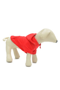 Lovelonglong Pet Clothing Clothes Dog Coat Hoodies Winter Autumn Sweatshirt For Small Middle Large Size Dogs 11 Colors 100% Cotton 2018 New (Xs, Red)