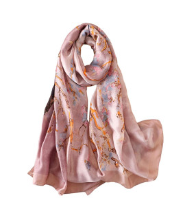 Ymxhhb Silk Scarf 100% Mulberry Silk Fashion Scarves Long Lightweight Shawl Wrap A