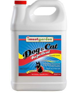I Must Garden Dog and Cat Repellent: All Natural Spray to Stop Chewing and Repel from Yards, Plants, and Gardens - 1 Gallon Ready-to-Use