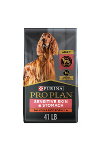 Purina Pro Plan Sensitive Skin and Stomach Dog Food With Probiotics for Dogs, Salmon & Rice Formula - 41 lb. Bag