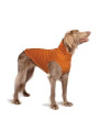 Gold Paw Santa Fe Natural Bamboo Pullover Dog Sweater - Custom Size/Butternut Orange