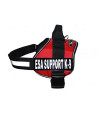 Emotional Support Dog Vest Nylon no-Pull ESA Dog Vest Comes with 2 Reflective ESA Support K9 Interchangeable Patches. Fully Adjustable Reflective Straps with top Handle. XXS-XXL in 3 Colors.