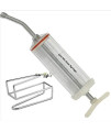 Equinez Tools Plastic Dose Syringe 400mL, and Cheek Retractor S,Steel, Nozzle, Dental,Equine