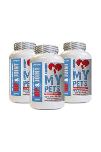 I LOVE MY PETS LLC Joint Care for Cats - CAT Hip and Joint Support - Best Strong Formula - cat glucosamine chondroitin Treats - 360 Treats (3 Bottles)