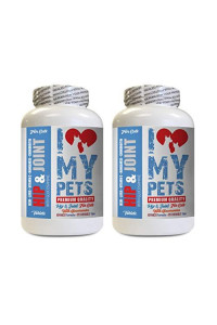 I LOVE MY PETS LLC cat Supplements for Immune - CAT Hip and Joint Support - Best Strong Formula - glucosamine for Cats Treats - 240 Treats (2 Bottles)