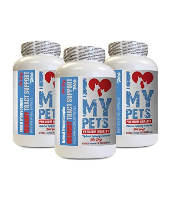 I LOVE MY PETS LLC Urinary Care for Dogs - Dog Urinary Tract Support - UTI Relief Complex - Quality - Dog Bladder Support UTI - 270 Treats (3 Bottles)