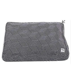 Molly Mutt Sheepy Wool Crate Mat - 100% Cotton Canvas Cover with Temperature-Regulating 100% Natural Wool-Filled Insert Dog Bed - Soft & Supportive Wool-Filled Bed - (24"x18"x2.5", Rough Gem)