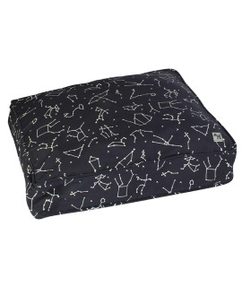 Molly Mutt Medium to Large Dog Bed Cover - Rocketman Print - Measures 27?36?5? - 100% Cotton - Durable - Breathable - Sustainable - Machine Washable Dog Bed Cover