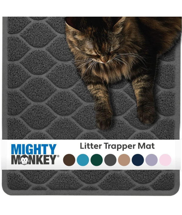 Large Cat Litter Box Mat Slip Resistant Waterproof Kitty Trapping Mat