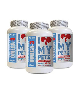 I LOVE MY PETS LLC Fish Oil for Cats Treats - Omega 3 Fatty ACIDS for Cats - Best Health Option - Premium - cat Omega 3 Treats - 540 Softgels (3 Bottles)