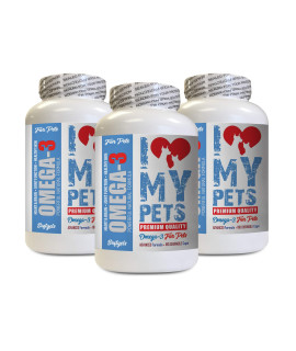 Omega 3 cat Treats - Omega 3 Fatty ACIDS for Pets - Dogs and Cats - Premium Health - cat Omega 3 Fatty acids - 540 Softgels (3 Bottles)