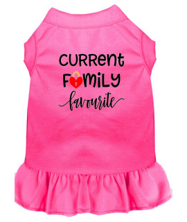 Mirage Pet Products Family Favorite Screen Print Dog Dress Bright Pink XS