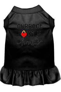 Mirage Pet Products Family Favorite Screen Print Dog Dress Black Med