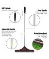 Winslow&Ross Artificial Turf Grass Broom with Steel Telescopic Handle for Artificial Grass Pet Hair Remove