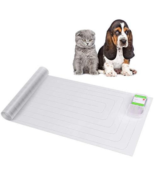 Plenmor Scat Cat Mat, Electronic Indoor Pet Training Mat for Dog Cat - Keep Dogs Pets Safely Off Furniture 12x60 Inch